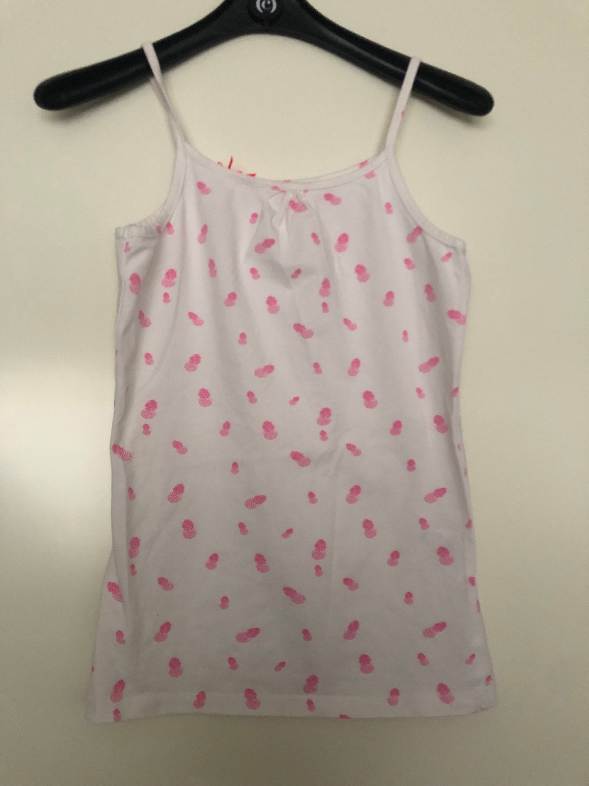Wit hemdje met roze ananasprint - WE Organic Cotton, Ophalen of Verzenden, Zo goed als nieuw, Meisje, Nacht- of Onderkleding