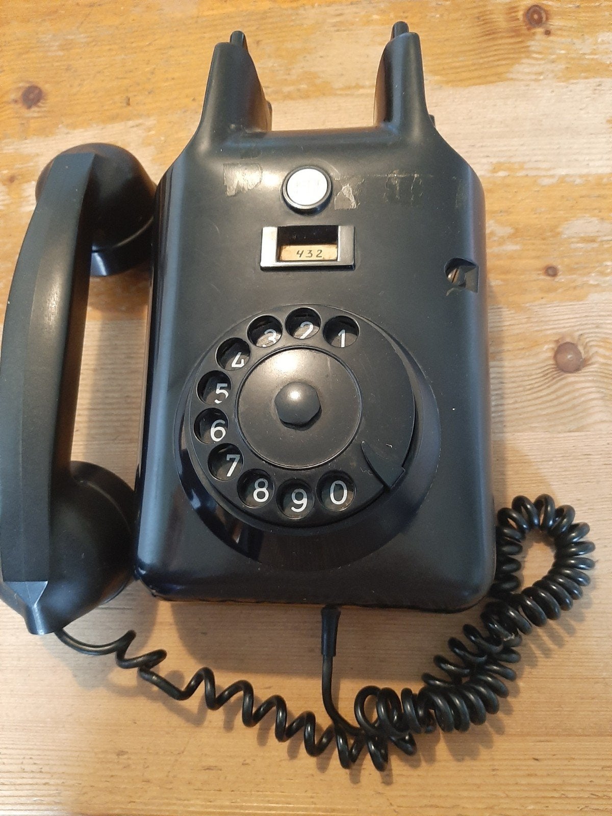 Vintage Bakelieten Telefoon met Draaischijf, Ophalen, Gebruikt