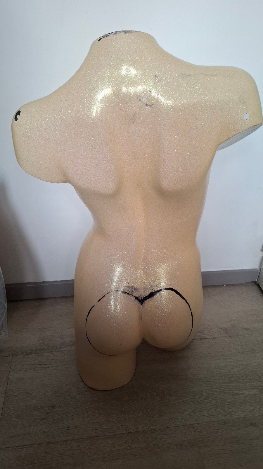 Mannequin torso met glitter afwerking, Antiek en Kunst, Kunst | Beelden en Houtsnijwerken, Ophalen