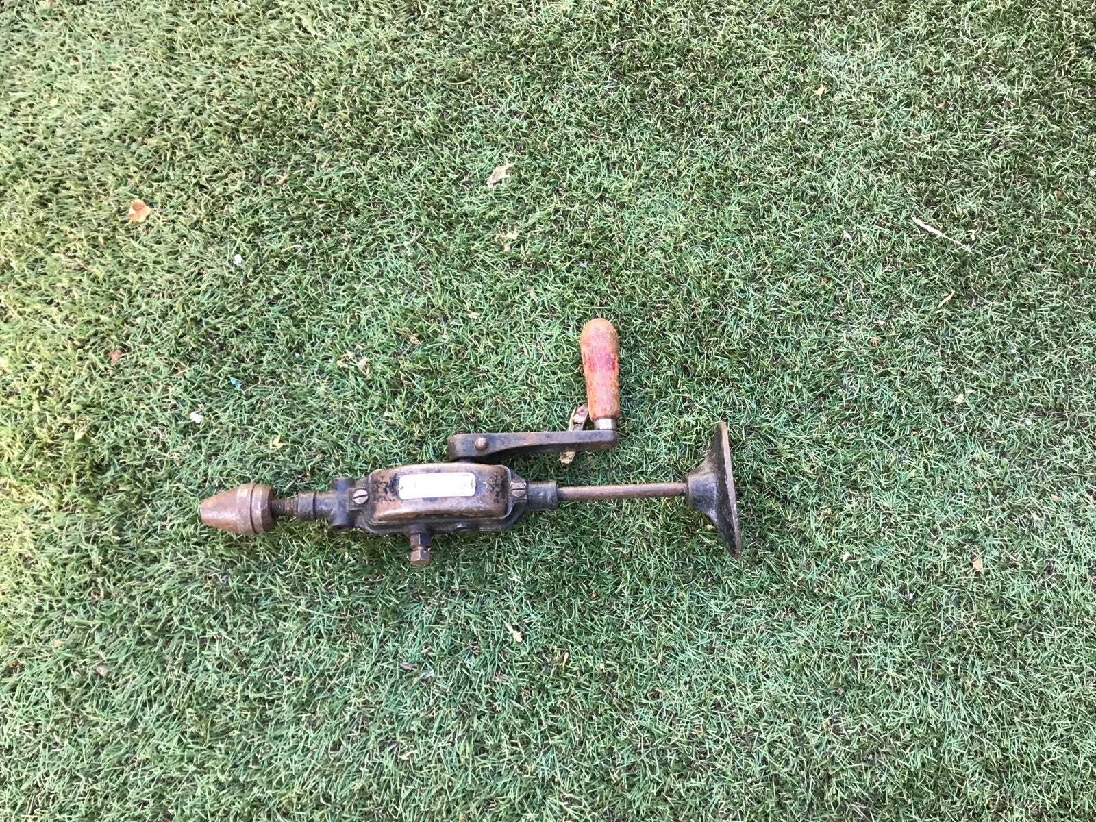 Antieke handboor - Vintage gereedschap, Ophalen of Verzenden
