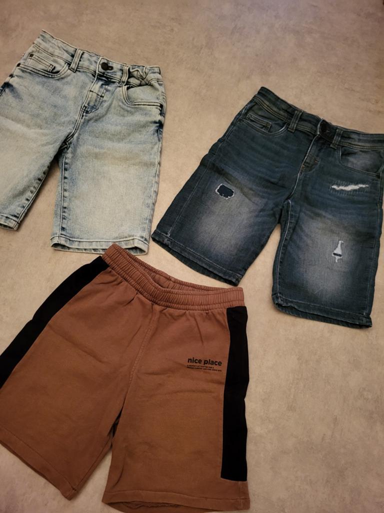 3 korte broeken maat 134, Ophalen of Verzenden, Gebruikt, C&A, ZARA, Jongen
