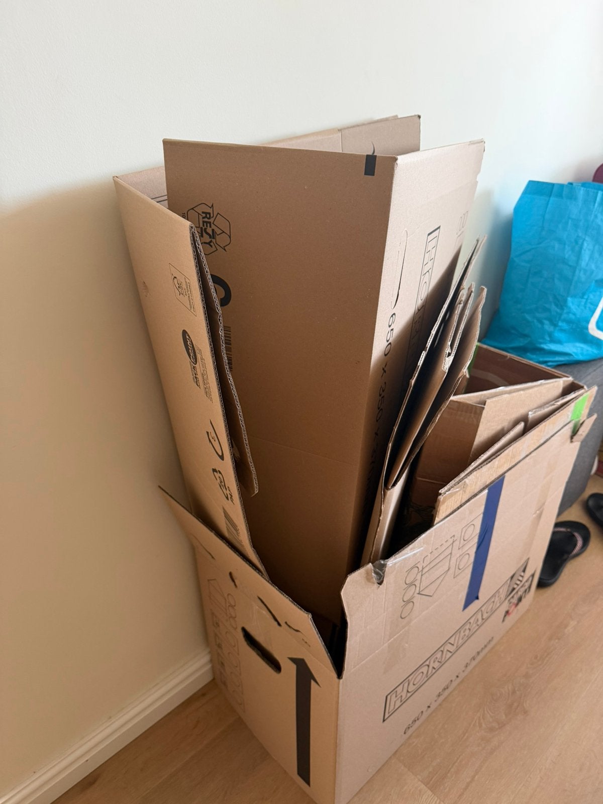 GRATIS 7 verhuisdozen | FREE moving boxes, Ophalen, Doos, 40 tot 60 cm, 50 tot 75 cm