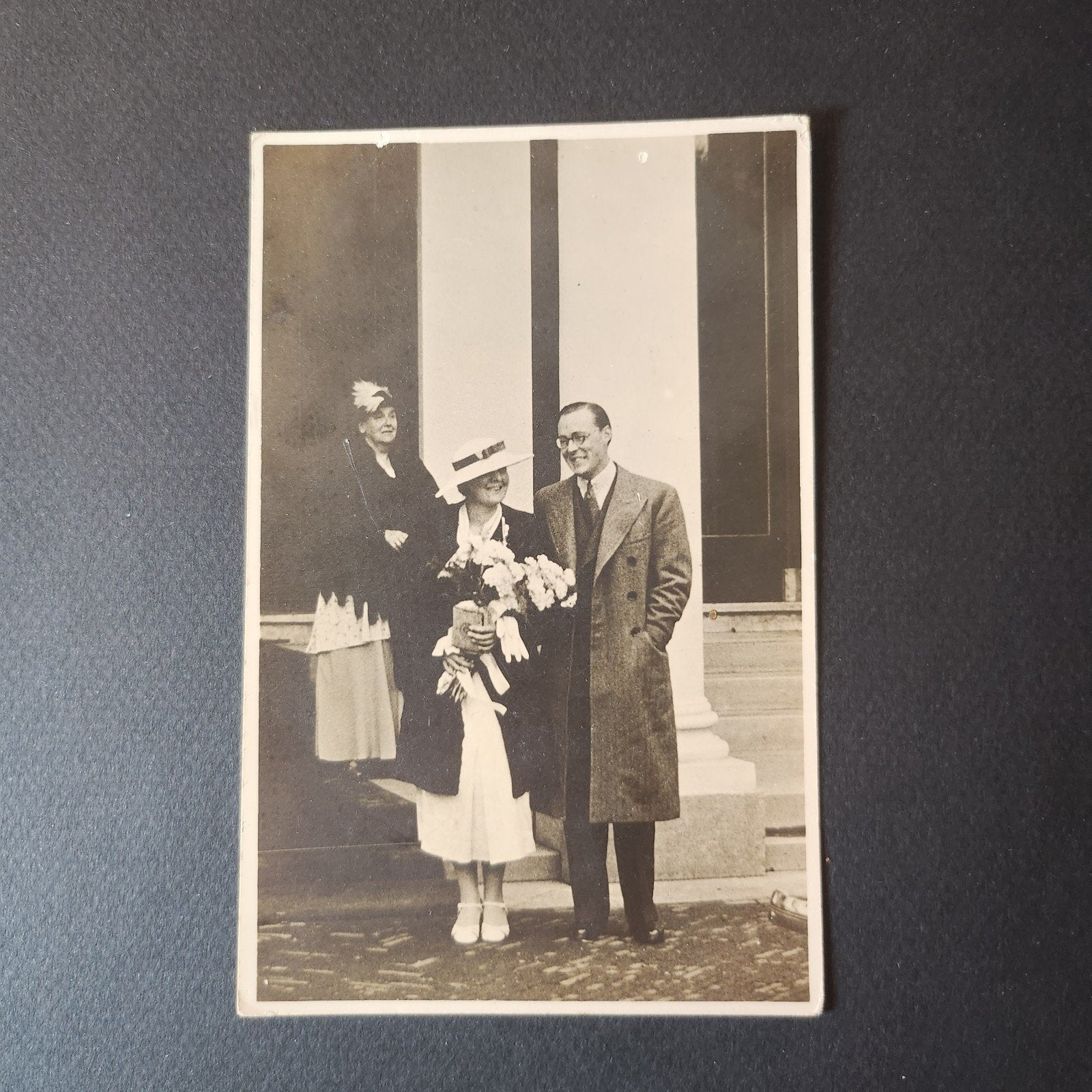 Oude foto Wilhelmina, Prinses Juliana & Prins Bernh, Verzenden