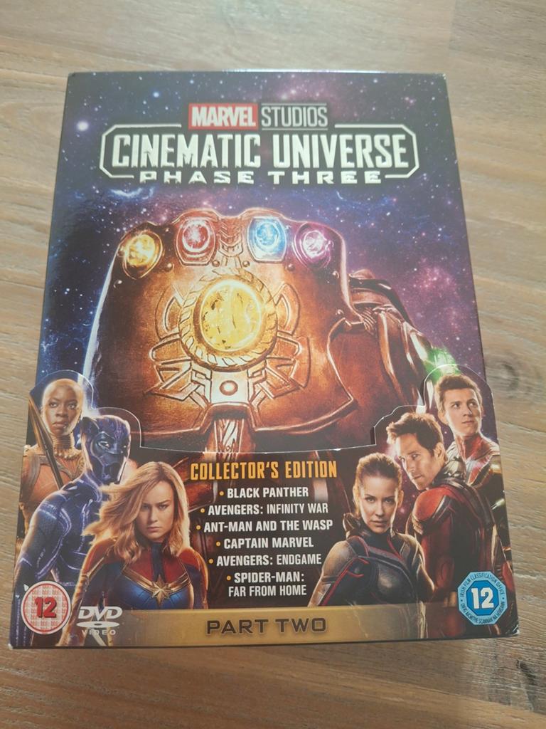 DVD set Marvel cinematic universe phase three, Vanaf 12 jaar, Ophalen of Verzenden, Zo goed als nieuw
