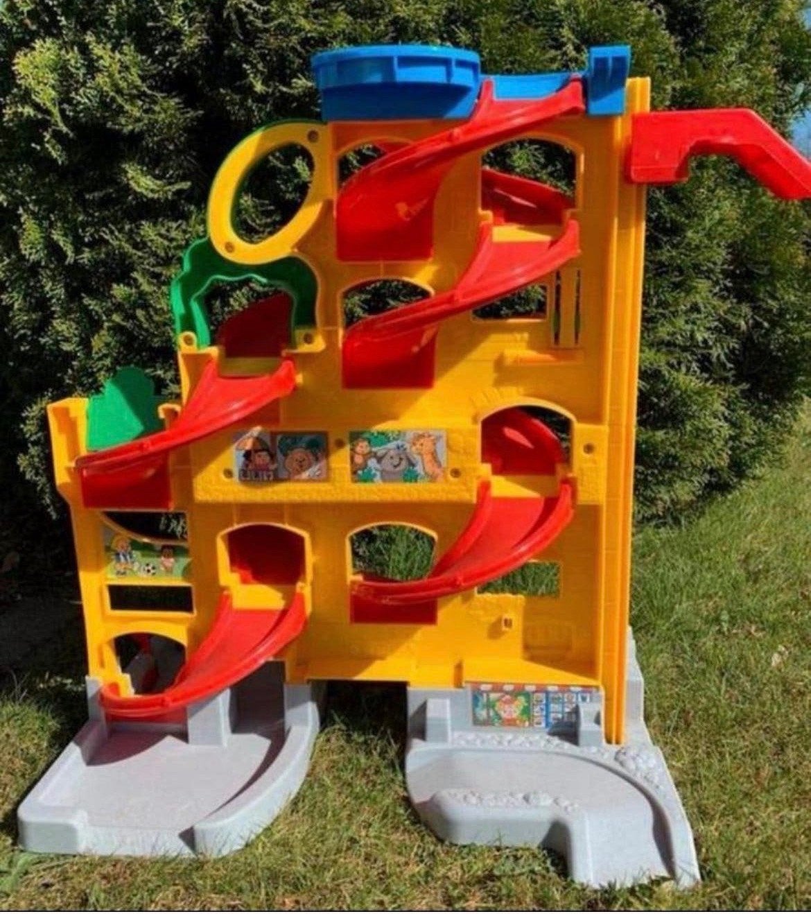 Fisher Price Autorace Garage - Zo goed als nieuw!, Kinderen en Baby's, Ophalen, Zo goed als nieuw, Speelset