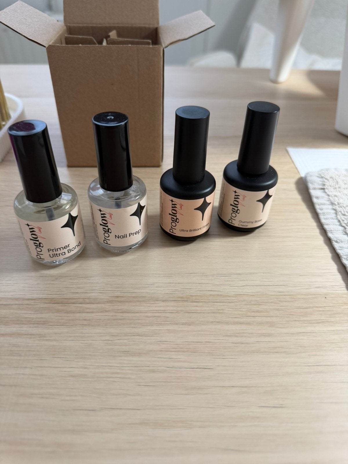 Proglow primer,prep,basecoat,topcoat, Ophalen of Verzenden, Zo goed als nieuw, Overige kleuren, Gehele gezicht