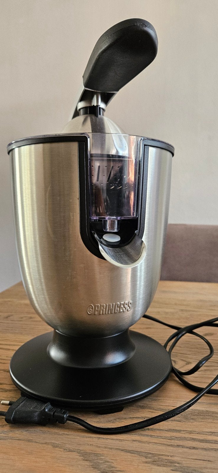 Princess citruspers, juicer 60 watt, Ophalen of Verzenden, Zo goed als nieuw, Elektrisch, Citruspers