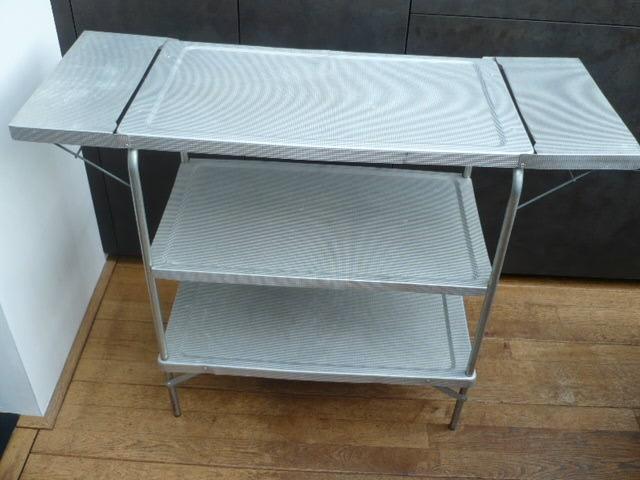 campingtafel, kastje, lichtgewicht, aluminium, Ophalen of Verzenden, Gebruikt, Campingtafel