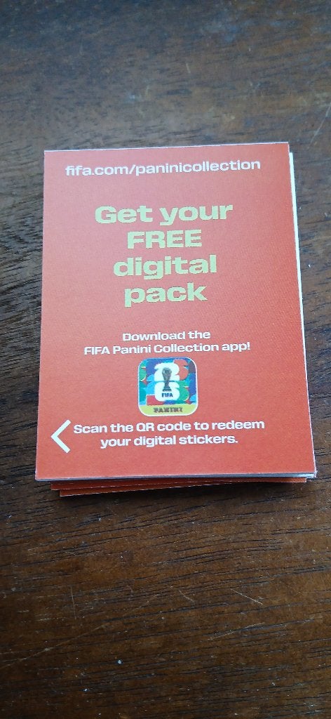 Panini wk26 free digital pack kaartjes, Ophalen of Verzenden, Nieuw, Buitenlandse clubs, Poster, Plaatje of Sticker