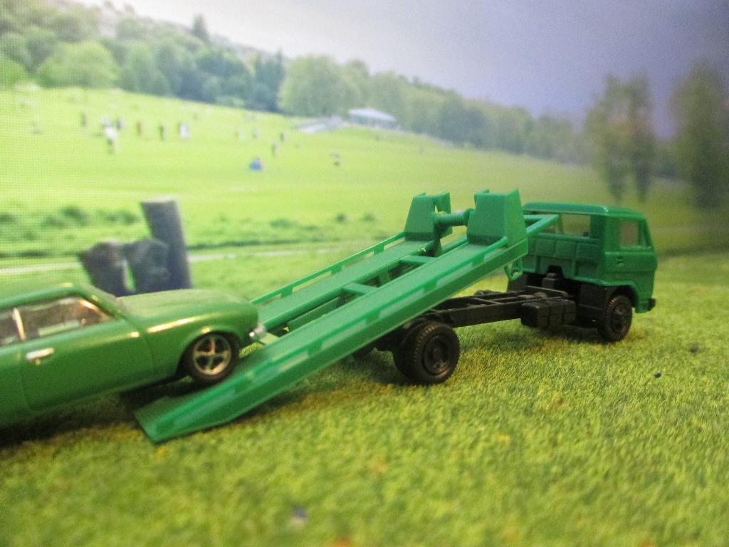 MAN-VW afsleepwagen / oprijwagen / berging - Herpa, Ophalen of Verzenden, Gebruikt, Bus of Vrachtwagen, Herpa