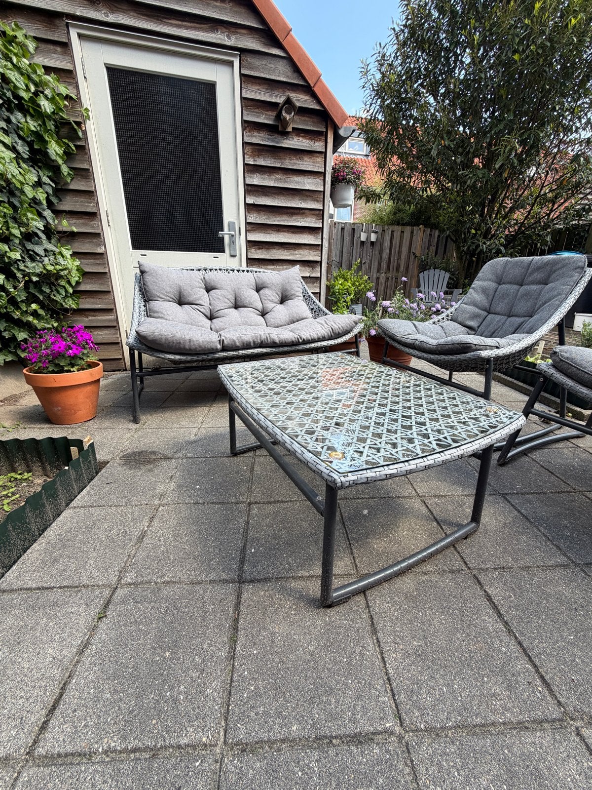 Mooie Kees Smit loungeset met salontafel, 4 zitplaatsen, Ophalen of Verzenden, Zo goed als nieuw, Loungeset