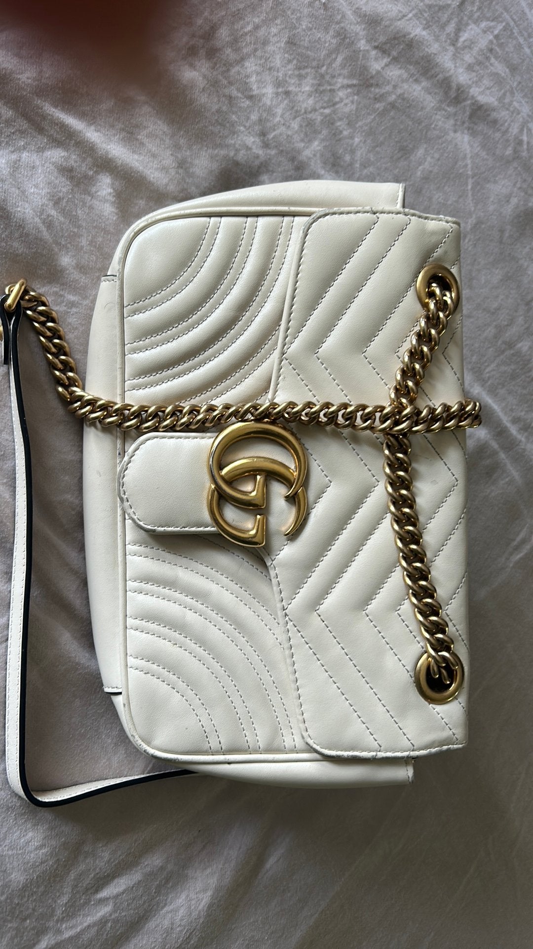 Gucci tas, Sieraden, Tassen en Uiterlijk, Ophalen of Verzenden, Nieuw, Wit, Schoudertasje