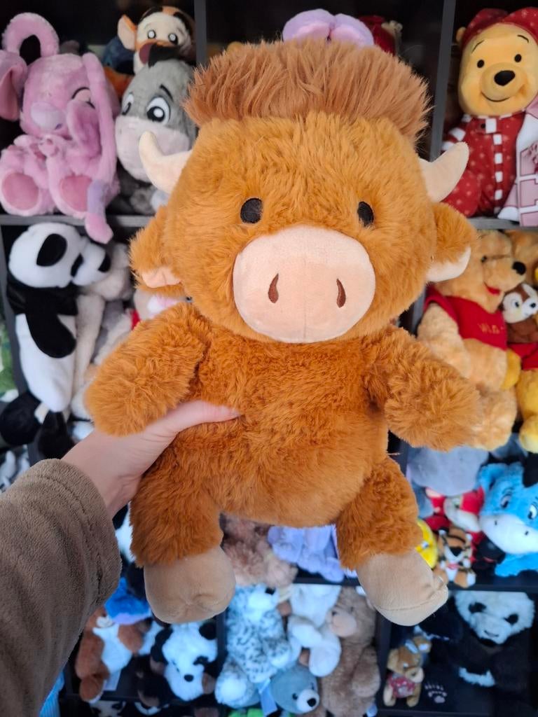 Schotse Hooglander Knuffel - Zacht en Schattig, Nieuw, Ophalen of Verzenden, Middelgroot (20 tot 80 cm), Bruin