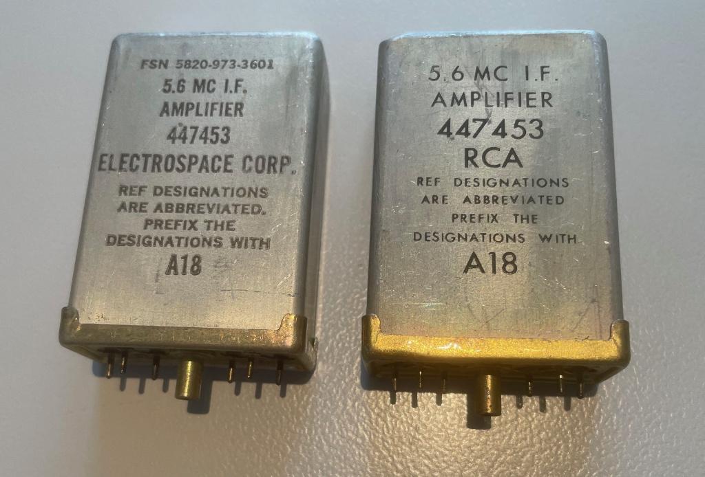 RCA (of) Electro-Space 5.6MC IF Amplifier 447453, Telecommunicatie, Ophalen of Verzenden, Gebruikt