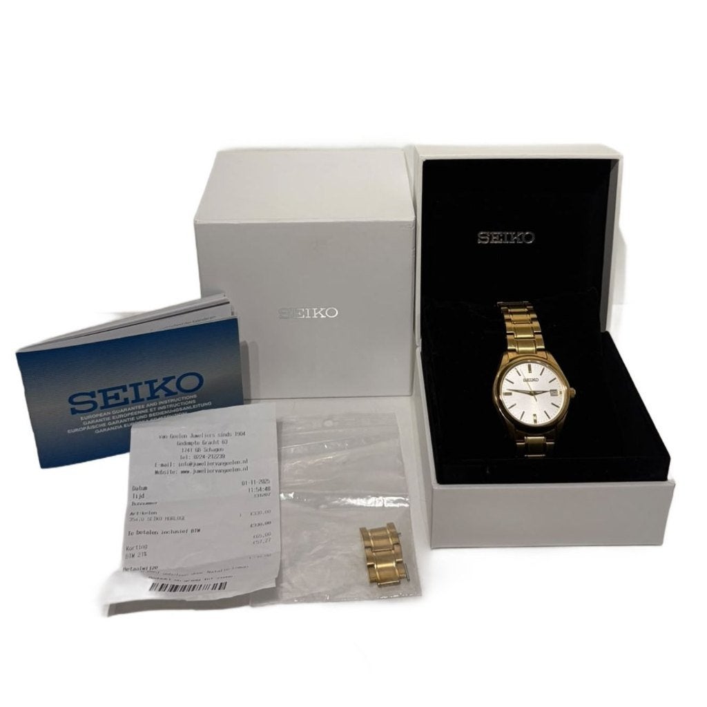 Seiko 35470 Gouden Dames Horloge ZGAN Compleet in Doos + Bon, Staal, Polshorloge, Ophalen of Verzenden, Zo goed als nieuw