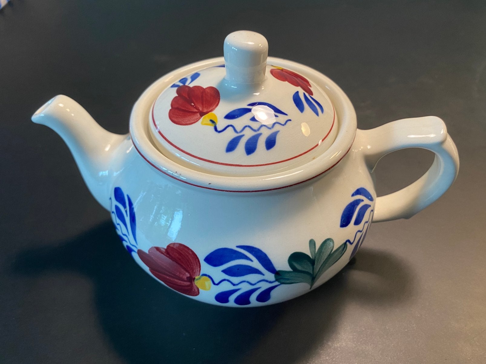 Boerenbont theepot, Ophalen of Verzenden, Zo goed als nieuw, Aardewerk, Overige typen