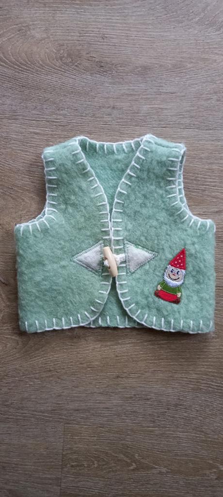 Handgemaakte wollen bodywarmer voor je baby, maat 56, Kinderen en Baby's, Ophalen of Verzenden, Nieuw, Handgemaakt, Jongetje of Meisje