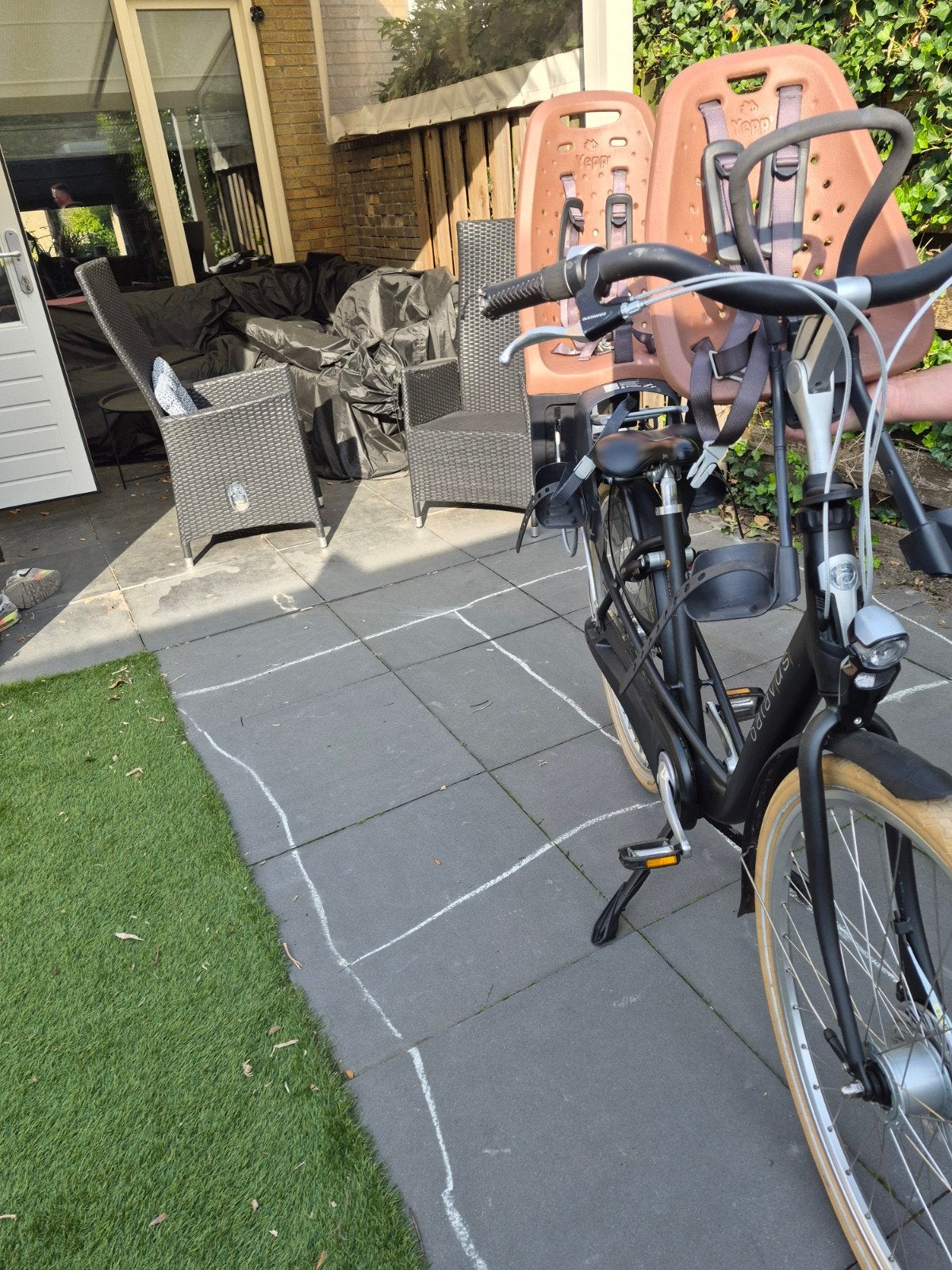 Moederfiets Batavus Mambo inclusief stoeltjes