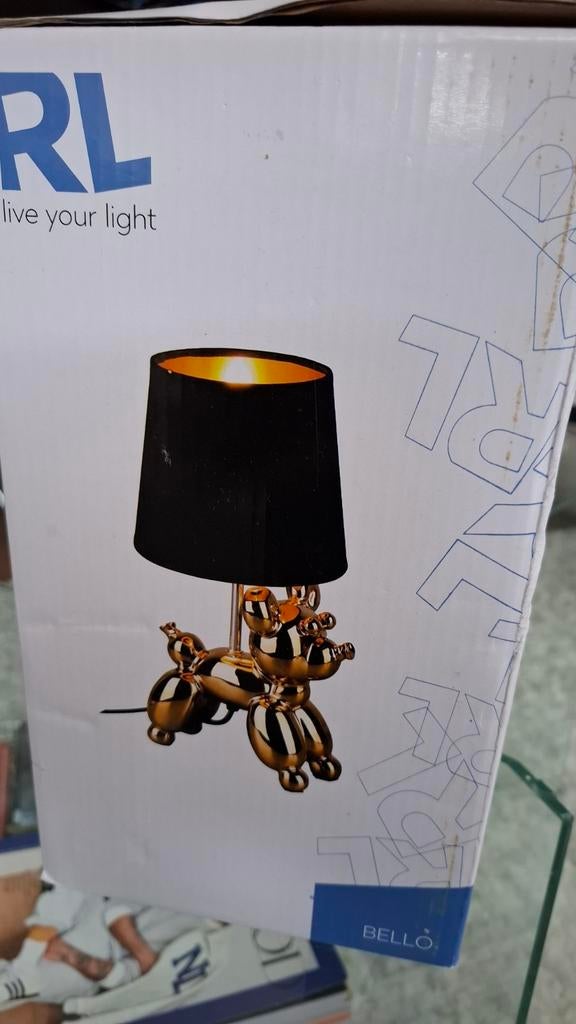 RL Live Your Light tafellamp ballon hond goudkleurig, Ophalen of Verzenden