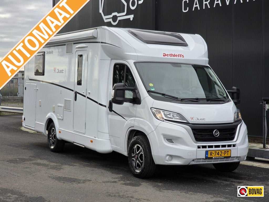 Dethleffs Just 90 T 7052 DBM Queensbed & Hefbed, Automaat, Ringverwarming, Fiat, 7 tot 8 meter