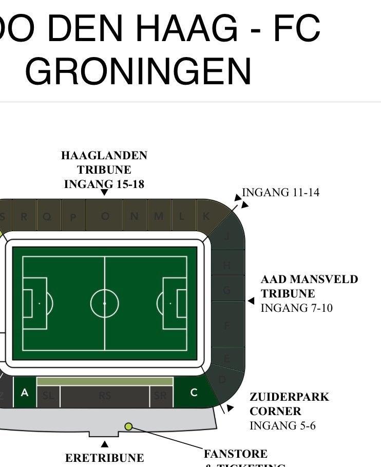 Ado Den Haag - fc GRONINGEN, Eén persoon