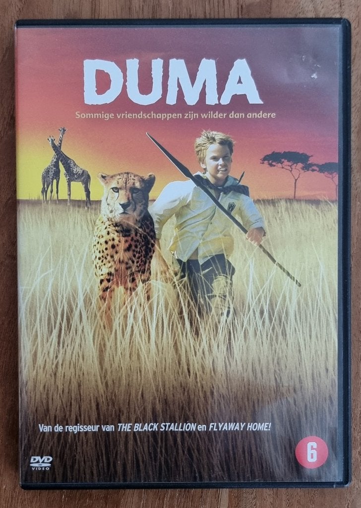 DVD Duma - jachtluipaard - Zuid-Afrika - avontuur - IZGST, Vanaf 6 jaar, Ophalen of Verzenden, Zo goed als nieuw