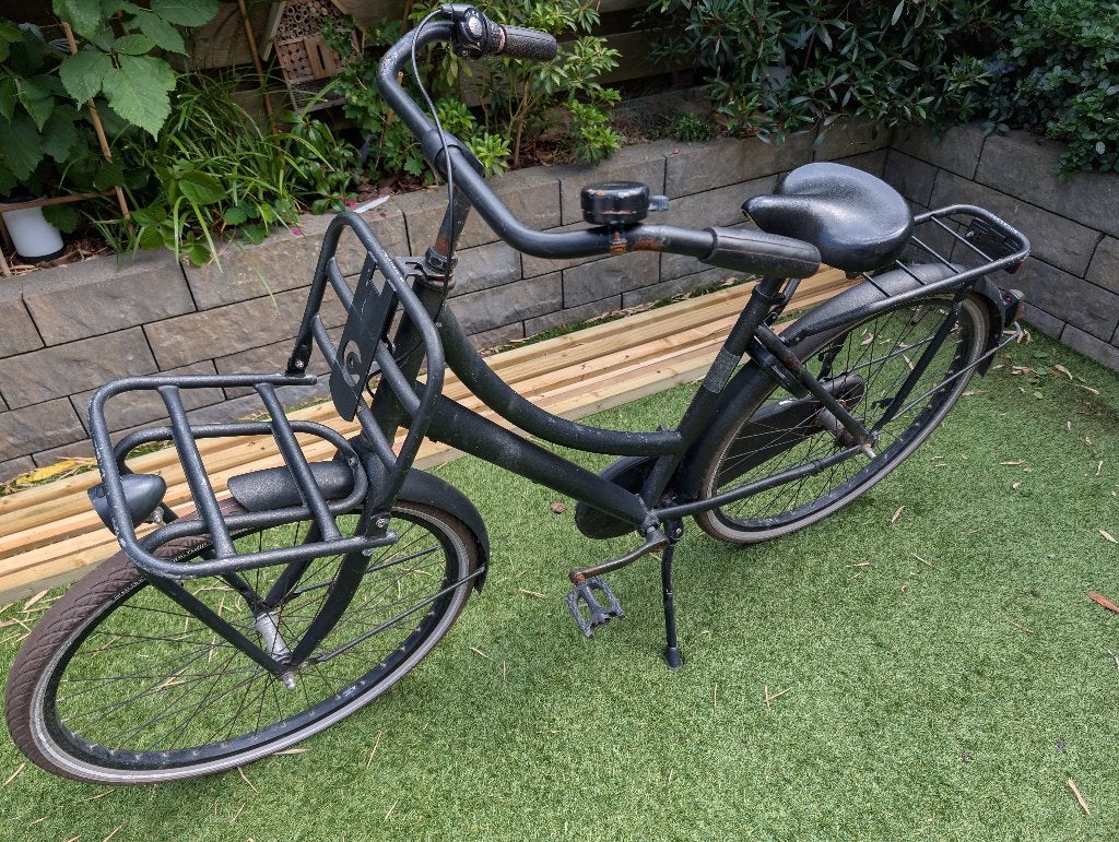 Cortina 26 inch fiets zwart, Terugtraprem, Gebruikt, Versnellingen, Minder dan 47 cm