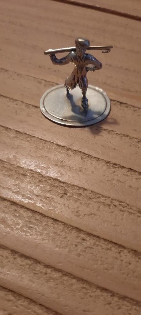 Antiek, 925 zilveren miniatuurtje. Man met haak., Antiek en Kunst, Antiek | Goud en Zilver, Ophalen of Verzenden, Zilver