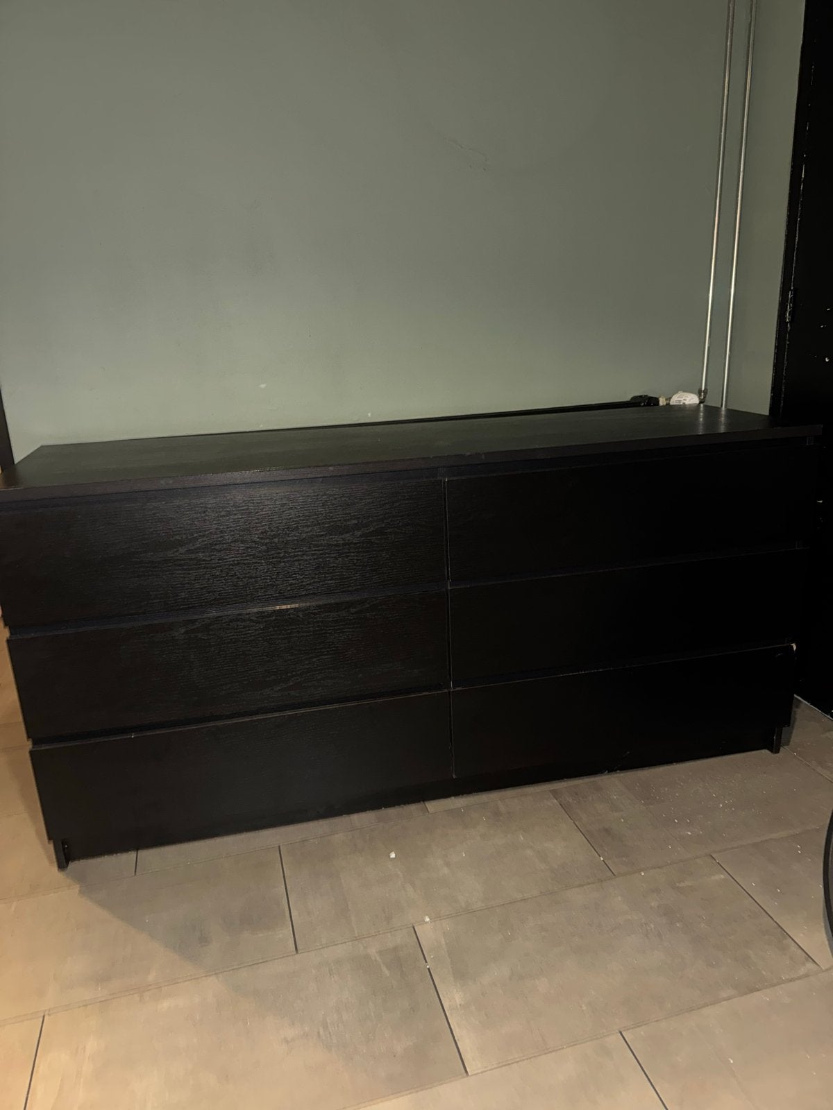 IKEA Malm kast met 6 laden - Zwartbruin, Ophalen, Gebruikt, 5 laden of meer, 100 tot 150 cm