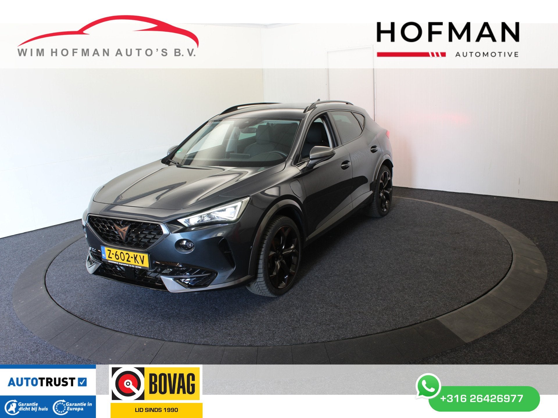 CUPRA Formentor 1.4 e-Hybrid Perform EL Trekhaak 360ºCamera, 77 km/l, Gebruikt, Zwart, 4 cilinders