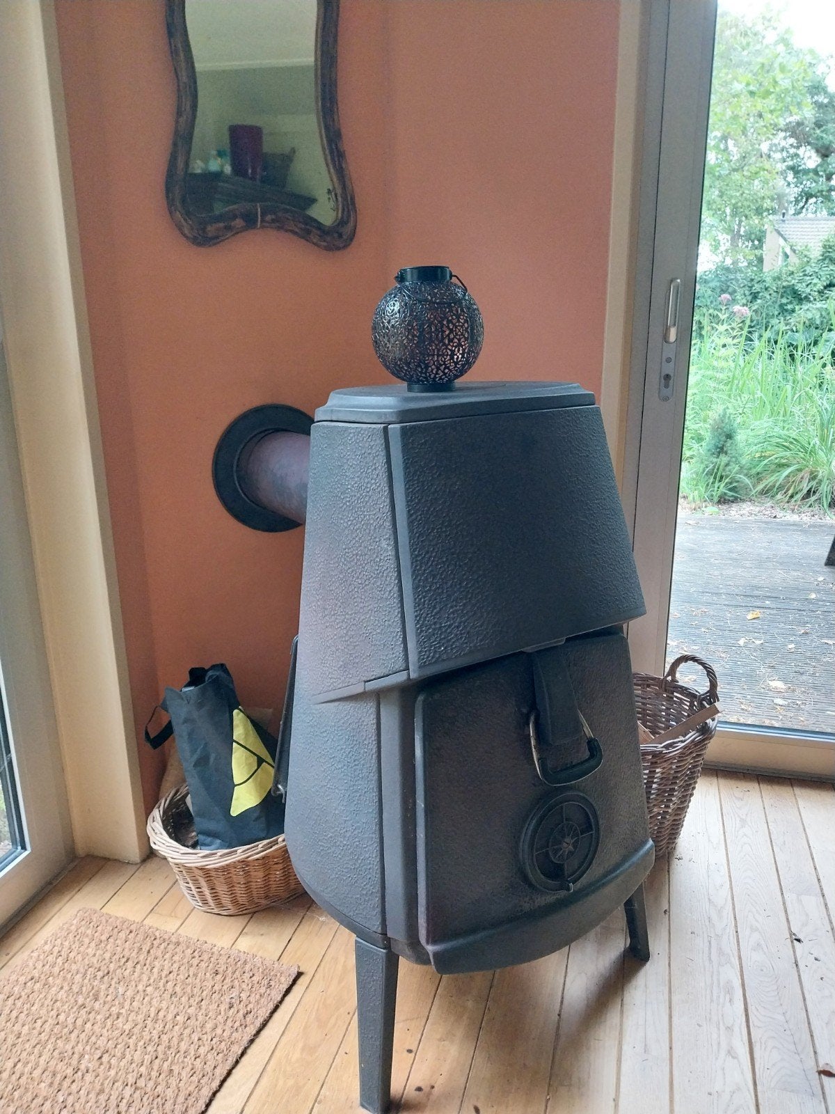 Jotul Nr 4 Houtkachel - Klassieke paaseiland kachel, Ophalen, Gebruikt, Houtkachel, Vrijstaand