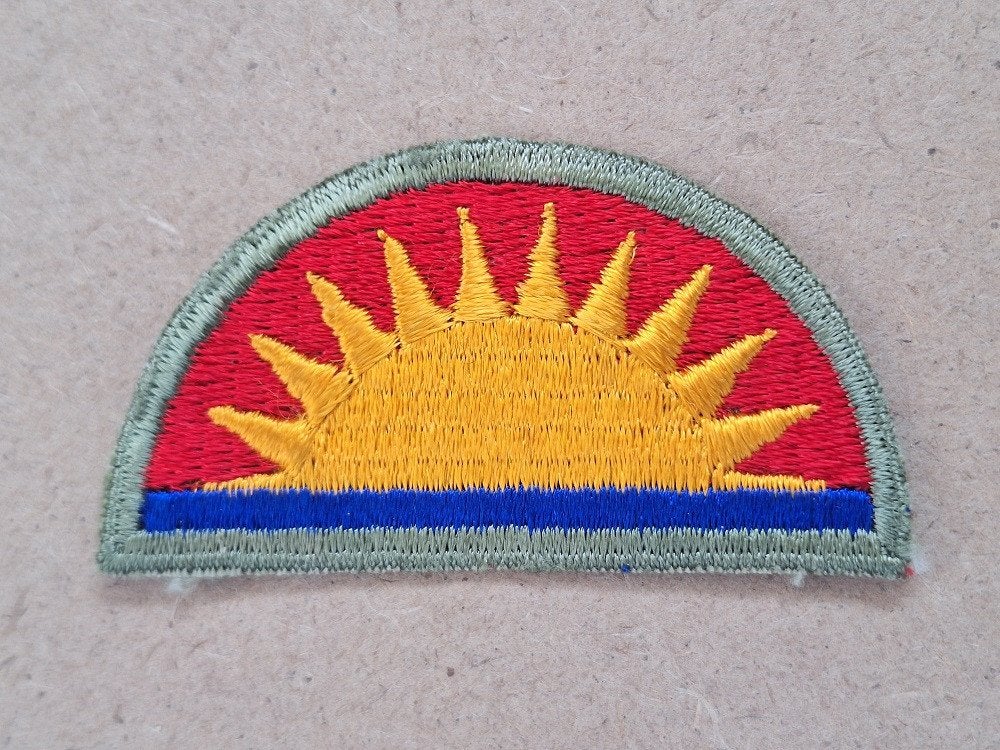 WWII US 41st Infantry Division patch, Verzenden, Amerika, Embleem of Badge