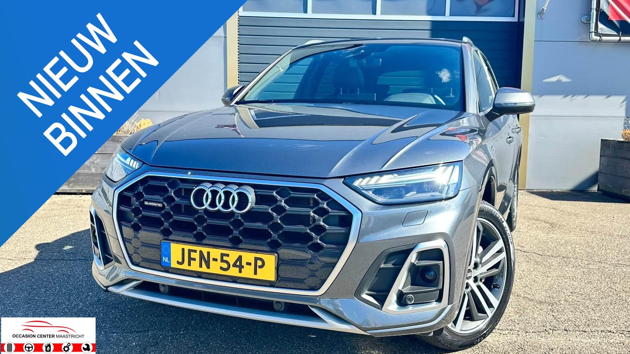 Audi Q5 50 TFSI e S edition Competition, Auto's, Automaat, Gebruikt, 4 cilinders, Multifunctioneel stuurwiel