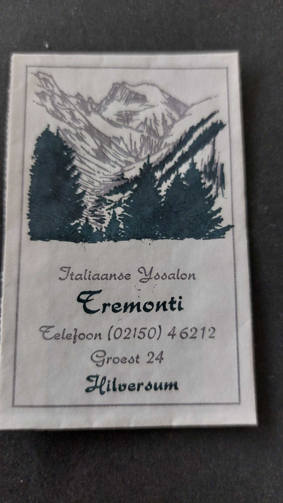 Hilversum, Tremonti, Italiaanse Yssalon, Verzenden, Nederland