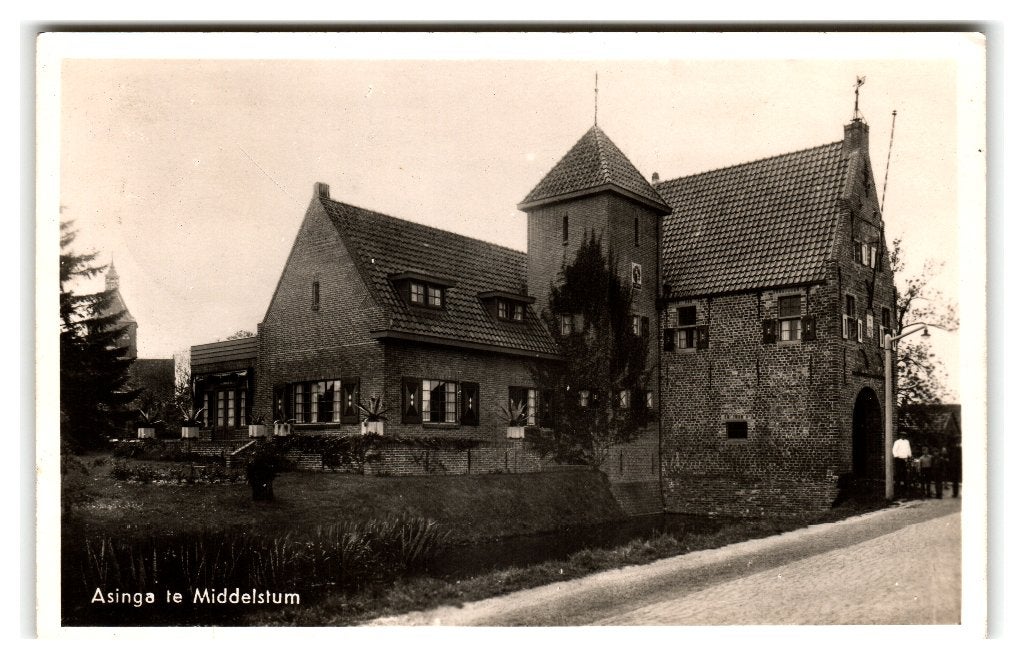 Middelstum, Asinga te Middelstum, Verzamelen, Ophalen of Verzenden, 1940 tot 1960, Gelopen, Groningen