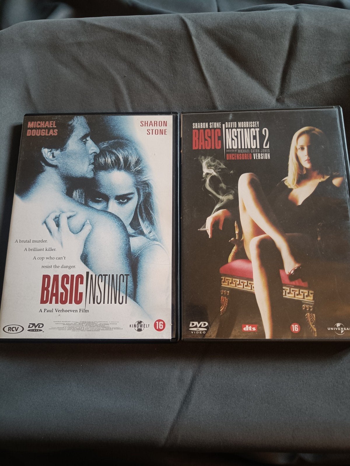 Basic Instinct 1 & 2 DVD Boxset - Thriller Collectie, Cd's en Dvd's, Psychologische thriller, Vanaf 16 jaar, Nederlands, Ophalen of Verzenden