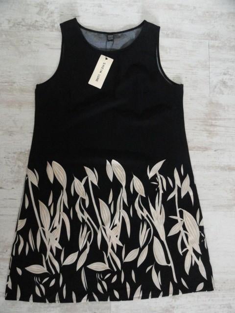 Shein Lune jurk maat L, Maat 38/40 (M), Verzenden, Zwart, Zo goed als nieuw