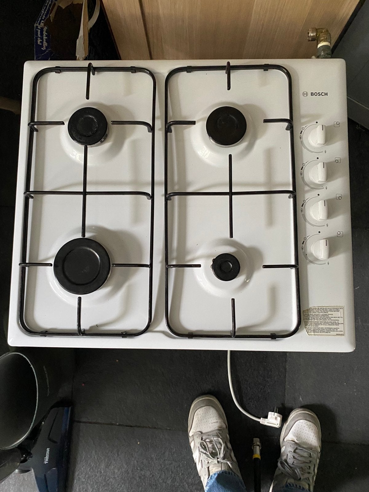 Bosch 4-pits gaskookplaat – gasfornuis, Ophalen, Gebruikt, 4 kookzones, Gas