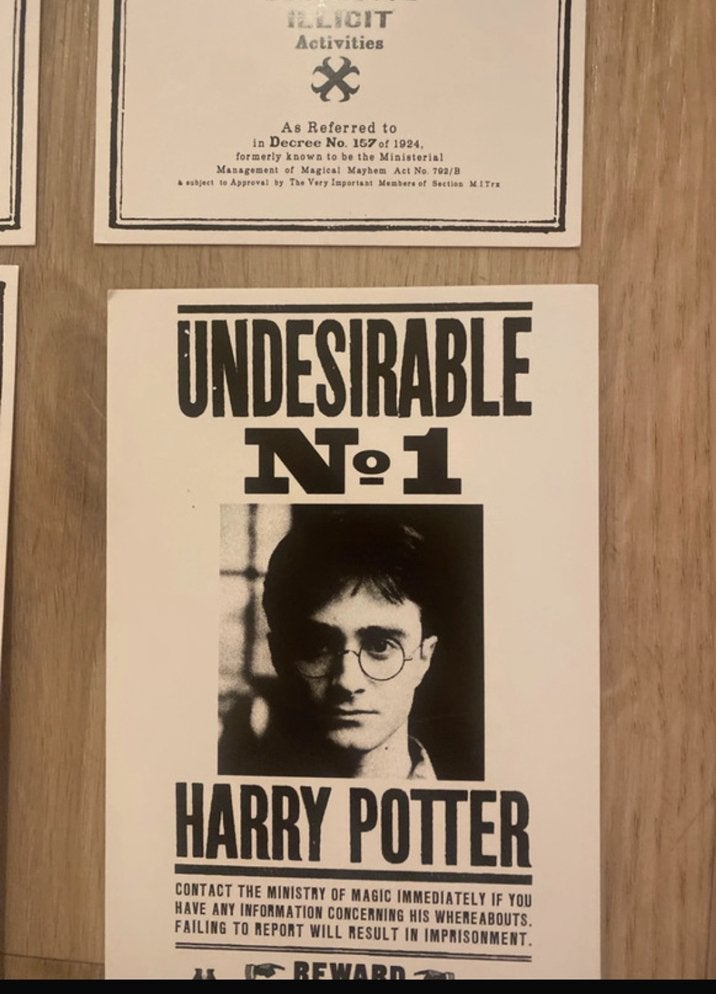 Post kaarten van Harry Potter, Boeken, Ophalen of Verzenden, Zo goed als nieuw, Filmspecifiek