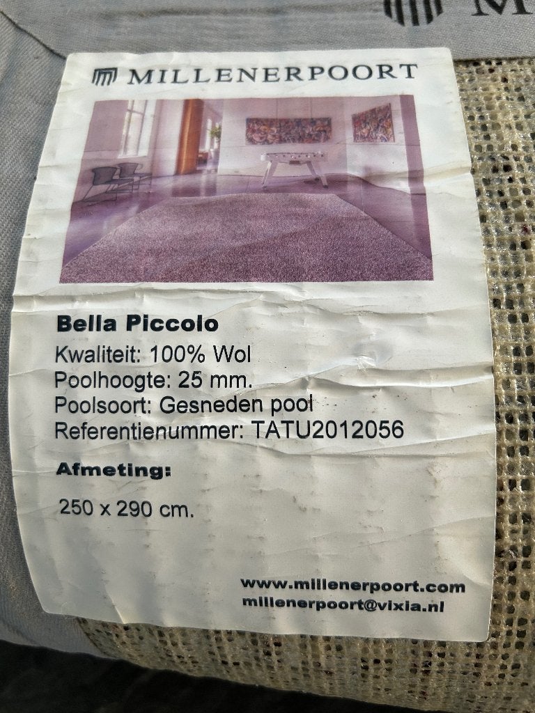 Karpet, Ophalen, Gebruikt, Grijs, 200 cm of meer