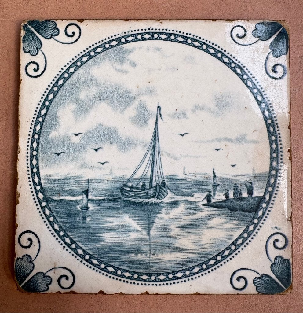 Mooie oude haardtegel, Ophalen of Verzenden