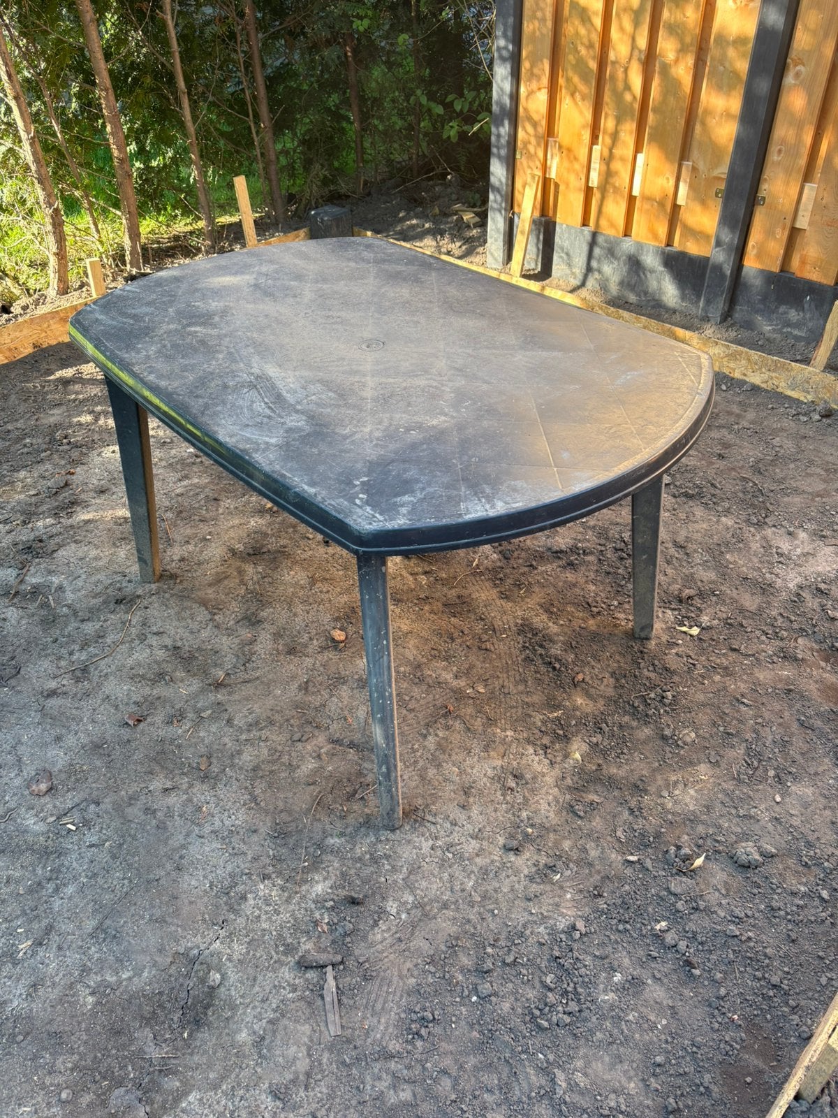 Tuintafel plastic, Ophalen, Gebruikt, Rechthoekig, Plastic
