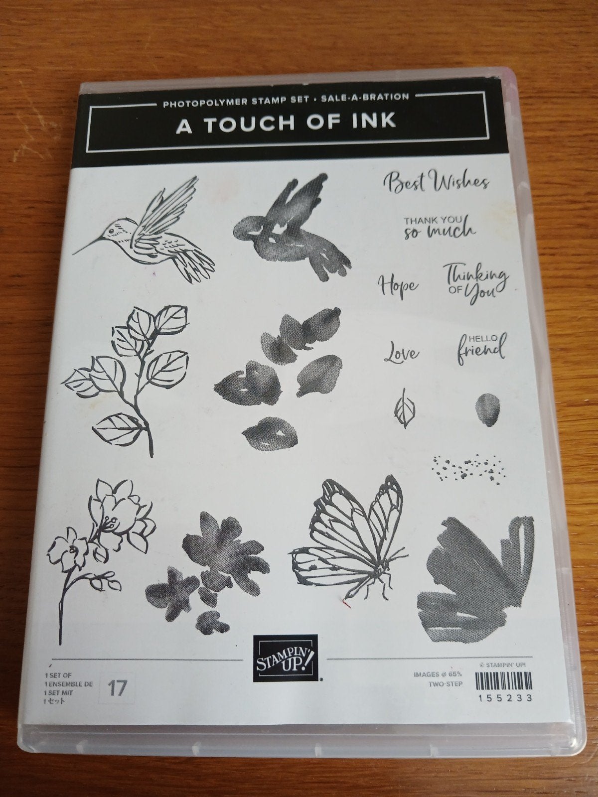 Stampin' Up! A Touch of Ink, Hobby en Vrije tijd, Stempelen, Ophalen of Verzenden, Clearstamp