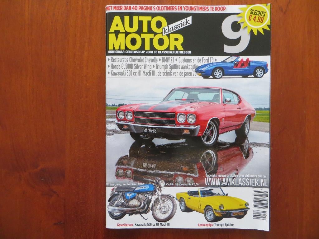 Auto Motor Klassiek 9 2020 BMW Z1, Chevrolet Chevelle, Ophalen of Verzenden, Nieuw, Chevrolet