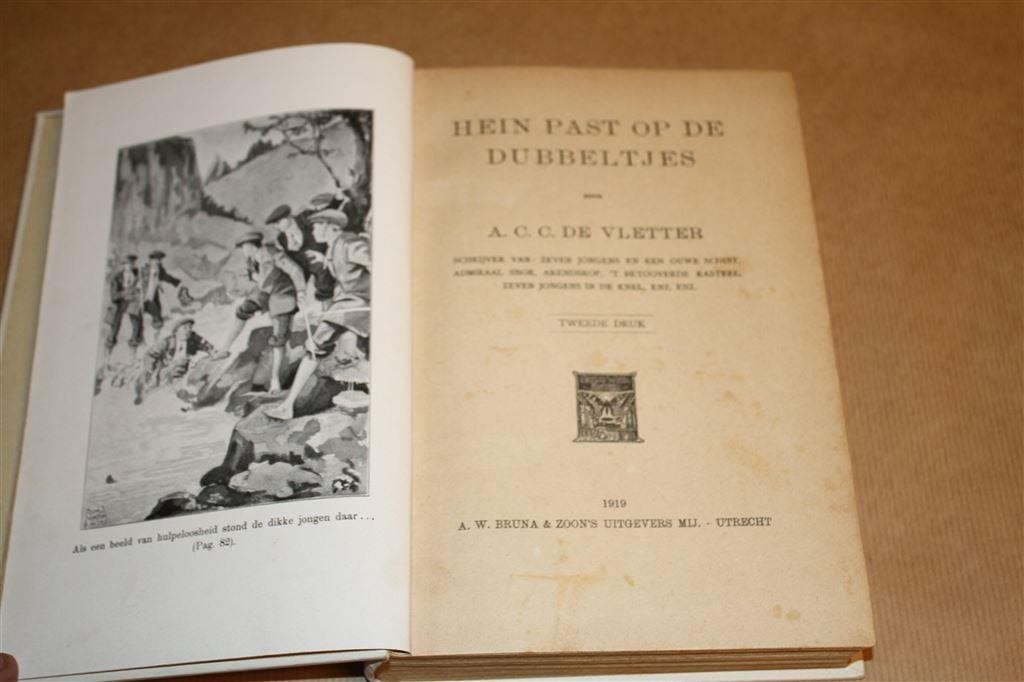 Hein past op de dubbeltjes. Vletter. Kluitman 1919., Boeken, Ophalen of Verzenden, Gelezen