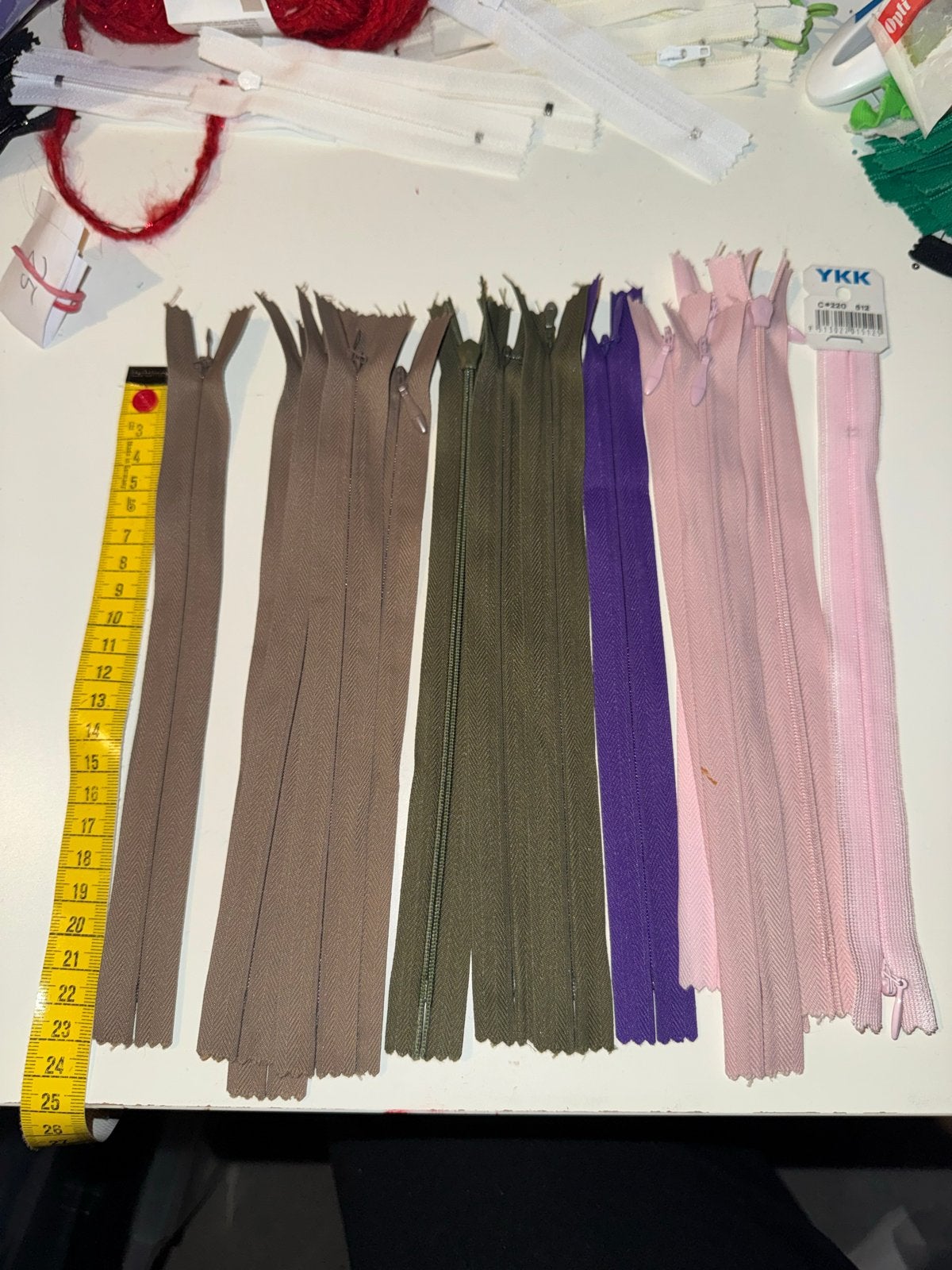 Opti YKK blinde Ritsen 22cm - 15 Stuks in Diverse Kleuren, Hobby en Vrije tijd, Naaien en Fournituren, Ophalen of Verzenden, Nieuw