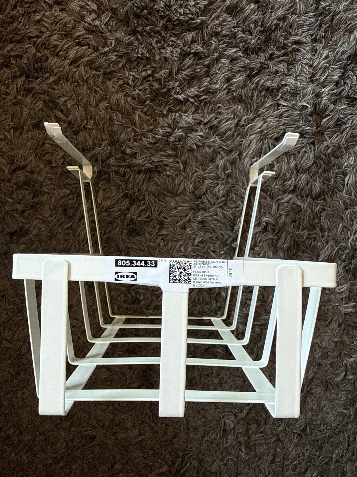 IKEA PÅLYCKE Ophangrekje wit - 2 stuks, Ophalen, Overige typen, IKEA, Zo goed als nieuw