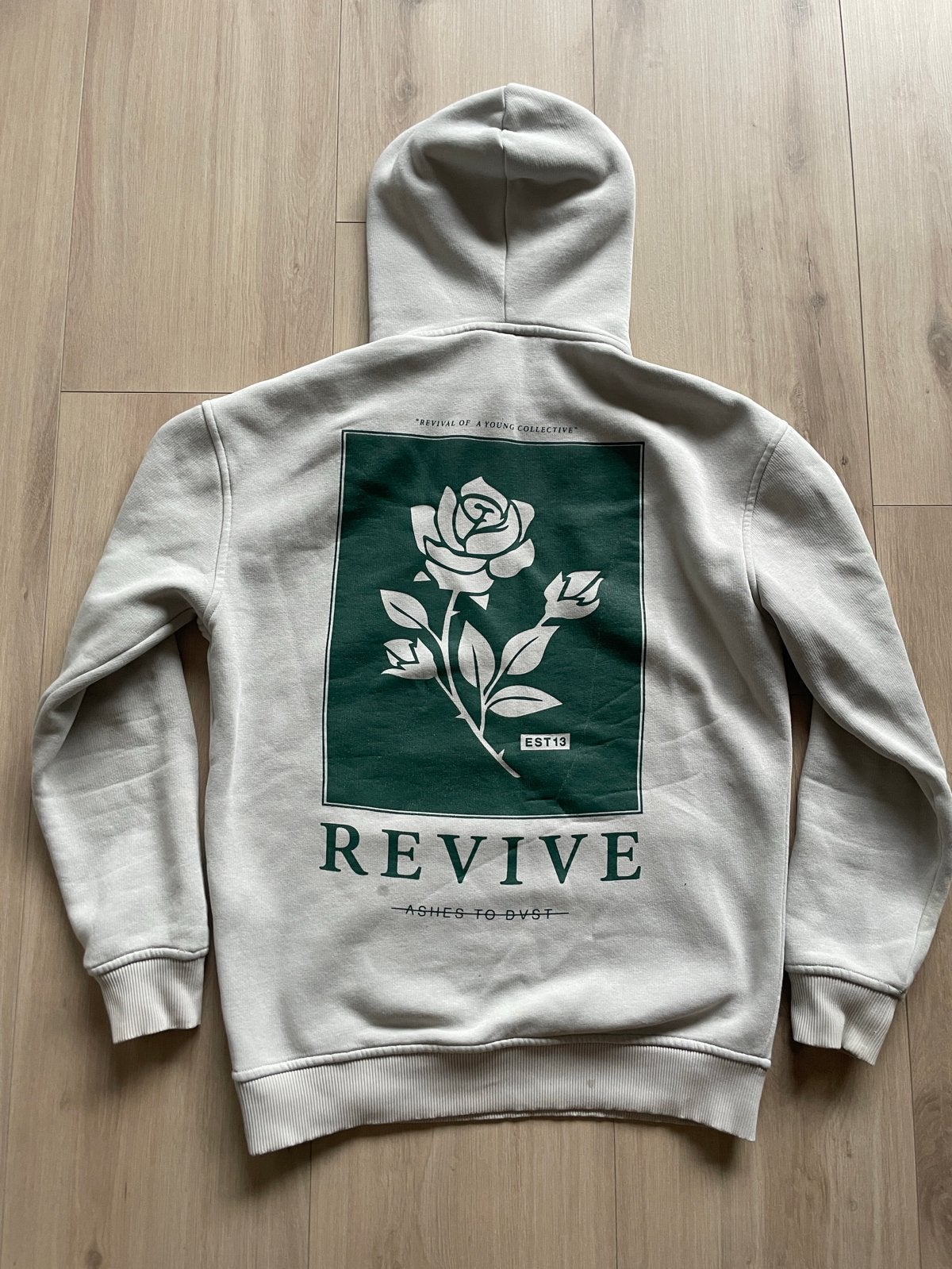 The Sting hoodie met roosprint - Maat S, Ophalen of Verzenden, Zo goed als nieuw, Maat 46 (S) of kleiner, Beige