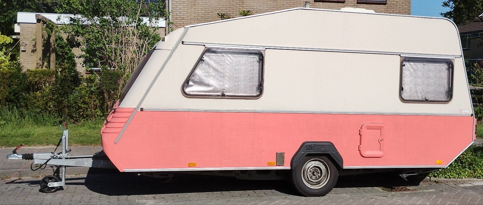 prachtige Kip caravan Greyline 42T - model 1989, Caravans en Kamperen, Kip, Omvormbare zithoek, Treinzit, 750 - 1000 kg