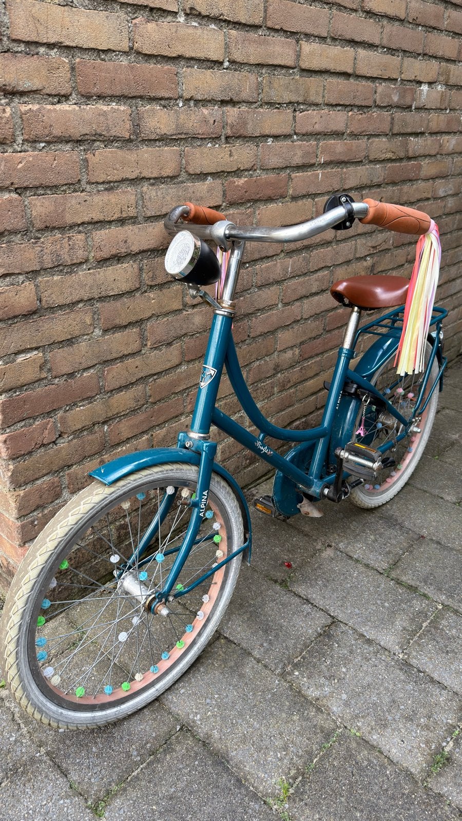 Gebruikte Alpina kinderfiets 20 inch, Fietsen en Brommers, Ophalen, Zo goed als nieuw, Terugtraprem, 20 inch of meer